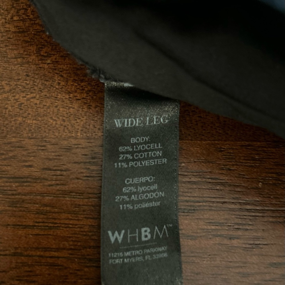 White House Black Market Wide Leg Dark Wash Jeans - Picture 3 of 4